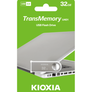 Kioxia - U401-32GB USB 2.0 - Slim Metal Design