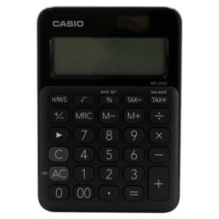 Casio MS-20UC - Desktop Calculator 12-Digit - Black