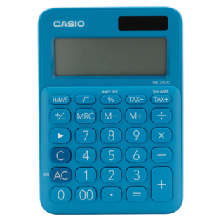 Casio MS-20UC - Desktop calculator 12 Digit - Blue