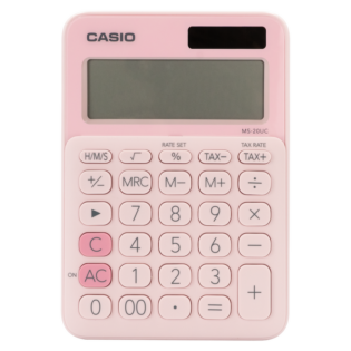 Casio MS-20UC - Desktop Calculator - 12-Digit - Pink