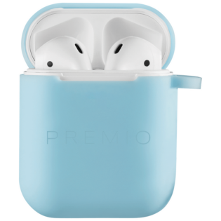 Premio V4 Series TWS Earphones with Charging Case and Cover - White with Blue Cover