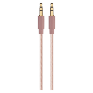 Premio Braided AUX Cable 2m - Rose Gold