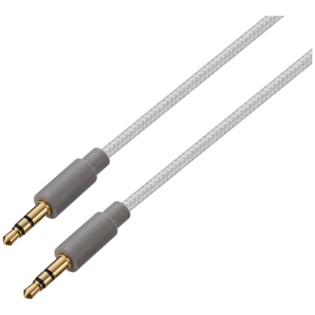 Premio Braided AUX Cable - Silver - 2m
