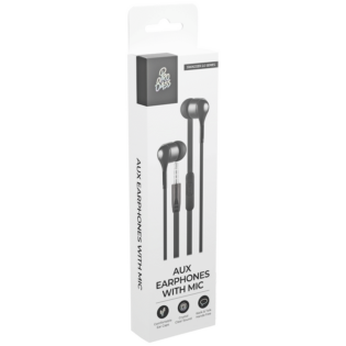Pro Bass Swagger 2.0 Series - Boxed Auxiliary Earphone with Mic - Black
