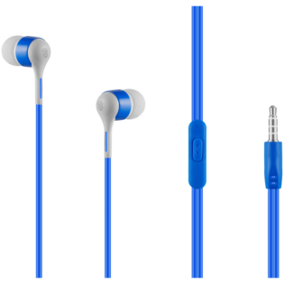 Pro Bass Swagger 2.0 Series - Boxed Auxiliary Earphone with Mic - Blue