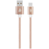 Pro Bass Braided Series Micro USB Cable - Pastel Pink 1.5m