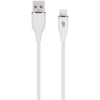 Pro Bass FlexiCord Series 2m USB to Lightning Charging Cable - White