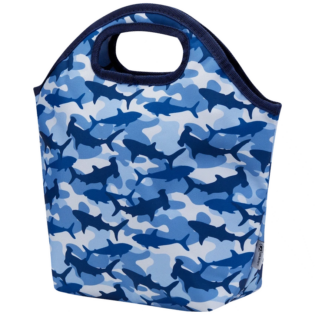 Quest Shark Cammo Lunch Bag Blue