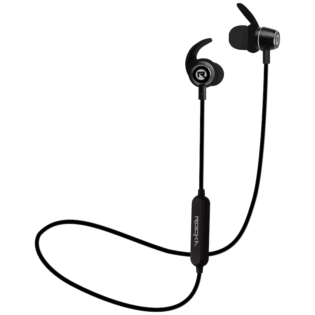 Rocka Luxe Plus Bluetooth Earphones with Micro SD Card Slot - Black