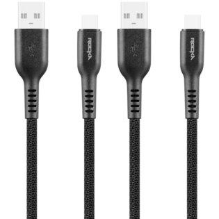 Rocka Quadro Series Type-C 4-Pack Cables - Black