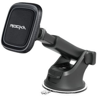 Rocka Journey Series Magnetic Car Phone Holder with Extension Arm - Black