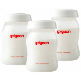 Pigeon Milk Storage Bottle 160ml + Disk (3 Pc)