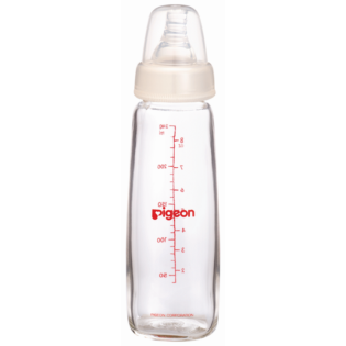 Pigeon Flexible Glass Bottle with Peristaltic Nipple 240ml