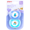 Pigeon - MINILIGHT PACIFIER (2 PC) M DINO B/DAY/ HEDGEHOG
