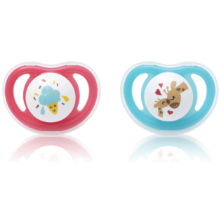 Pigeon - Minilight Pacifier (2 Pc) - L Butterfly/Raccoon