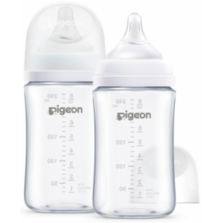 Pigeon Softouch Nursing Bottle T-Ester 240ml Logo -Twin Pack