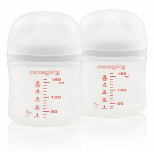 PIGEON SOFTOUCH NURSING BOTTLE 160ML - TWIN PACK