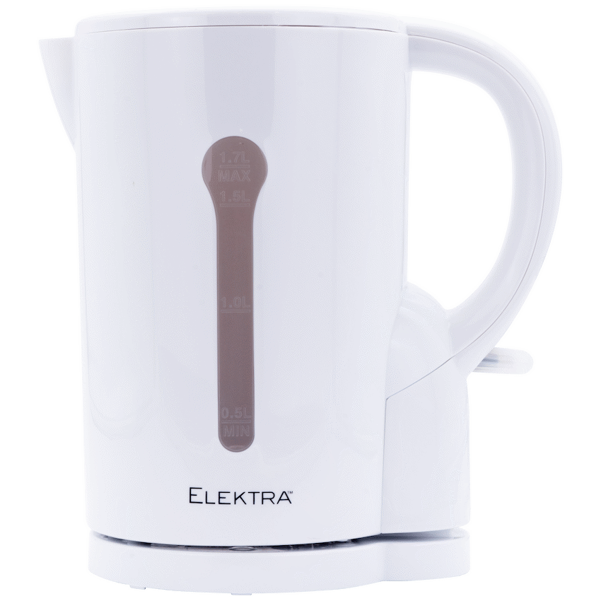Elektra 1.7l Plastic Kettle - White - Cordless