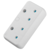 SWITCHED  2 Way Adaptor - White