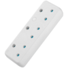 Switched 3-Way 16a Adaptor