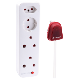 Switched High Surge 4-Way Multiplug 3m 1140J