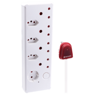 SWITCHED 8-way High Surge Multiplug 0.5m