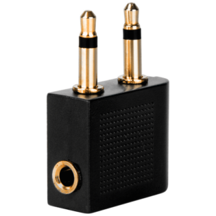 Volkano Aero Series Aux Stereo Adapter - Black