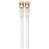 VolkanoX Giga Series Cat 7 Ethernet Cable 3m - White, Gold Tips