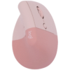 Logitech(R) Lift Vertical Ergonomic Mouse - Rose/Dark Rose