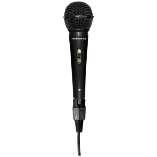 Volkano Ace Series Metal Wired Dynamic Vocal Microphone - Black