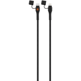 Rugged by Volkano Waterproof and Dustproof Type-C to MFI Lightning Cable - 1.2m