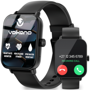 Volkano Chroma Series Smartwatch with Black Strap