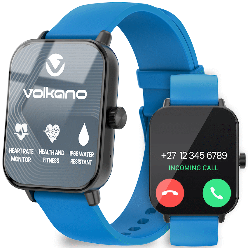 Volkano Chroma Series Smartwatch with Blue Strap