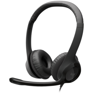 Logitech(R) H390 USB Computer Headset - Midnight Black