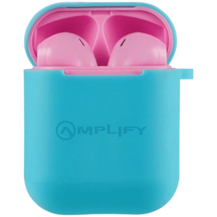 Amplify Buds Series True Wireless Earphones with Silicone Accessories - Pink/Blue