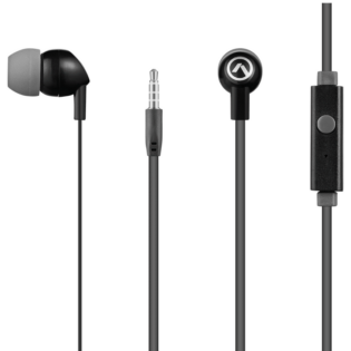 Amplify Vibe Series Earphones with Mic - Black and Grey
