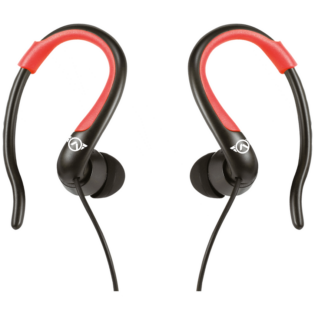 Amplify Sport Rapid Series Earbuds with Pouch - Black/Red