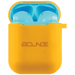 Bounce Buds Series True Wireless Earphones with Silicone Accessories - Blue/Orange
