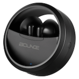 Bounce Proton Series True Wireless Earphones with Charging Case - Black