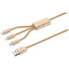 Bounce Cord Series 3-in-1 Charge Cable - Gold