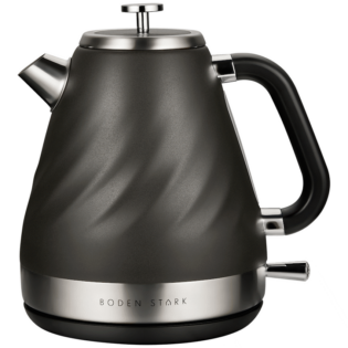 Boden Stark 1.7l Stainless Steel Kettle - Charcoal