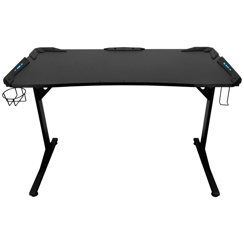 Fortress Gaming Desk with RGB Lights, Cup Holder - Image 10