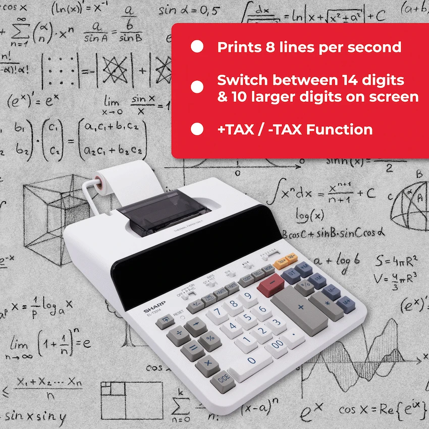 Sharp EL-T3314 Printing Calculator - Image 10