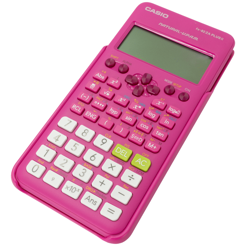 Casio FX-82 ZA Plus II Calculator - Pink - Image 2