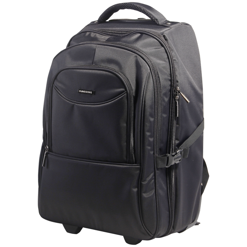 Kingsons Prime 15.6" Laptop Trolley Backpack - Black - Image 2