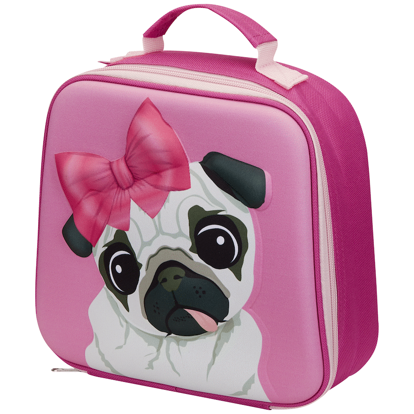 Quest Pug 3D EVA Lunch Bag - Pink - Image 2