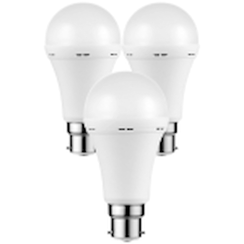 Switched 5w A60 Rechargeable B22 LED Light Bulb CW - 3 Pack - Image 2