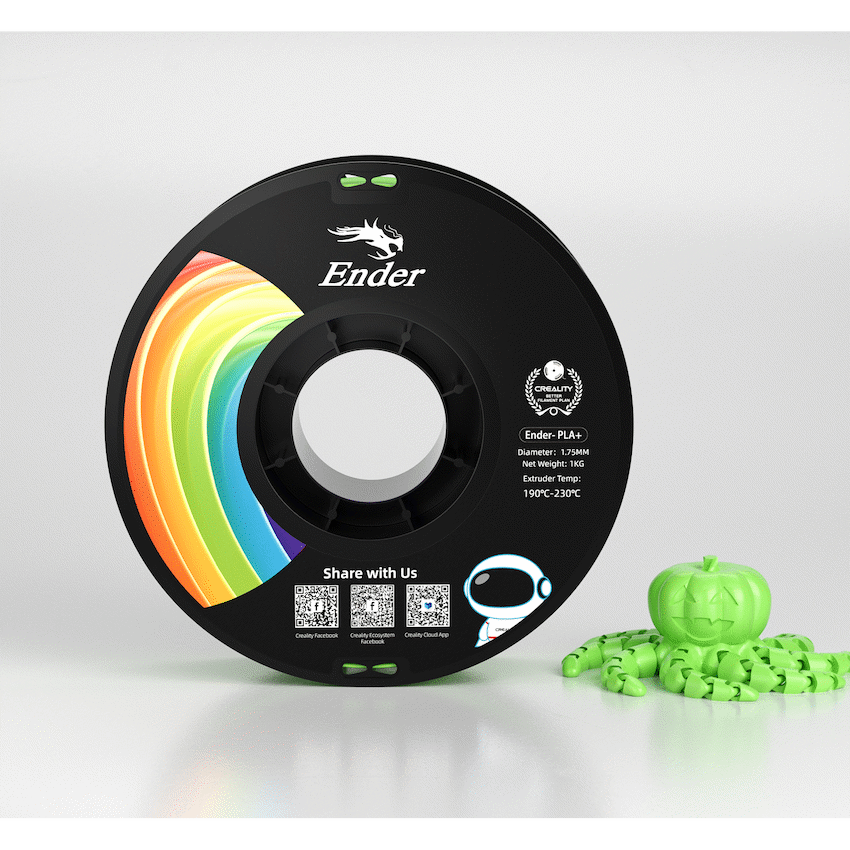 Ender PLA+ Filament Apple Green 1Kg - Image 2