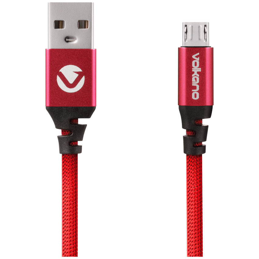 Volkano Designer Series Micro USB Cable - Red - Image 2