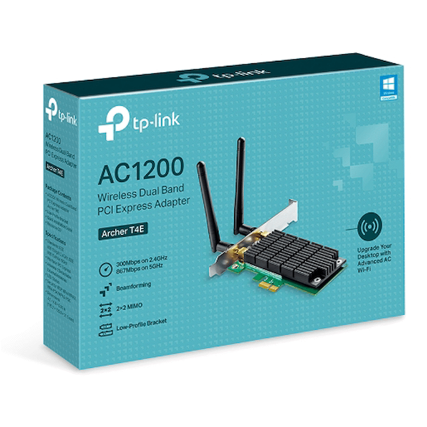 TP-Link Archer T4E AC1200 Wireless Dual-Band PCI Express Adapter - Image 2